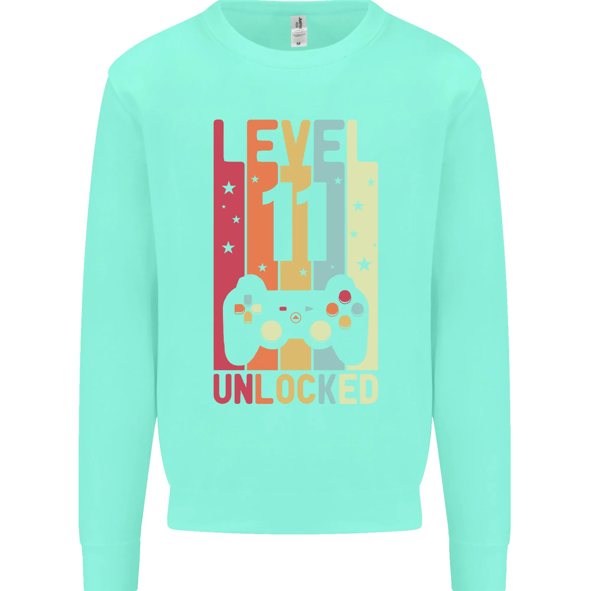 11th Birthday 11 Year Old Level Up Gaming Kids Sweatshirt Jumper