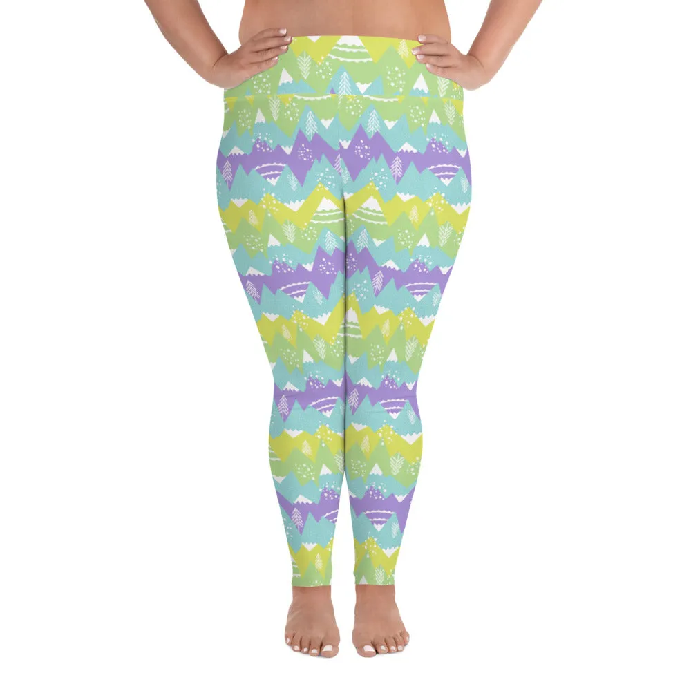 All-Over Print Plus Size Leggings