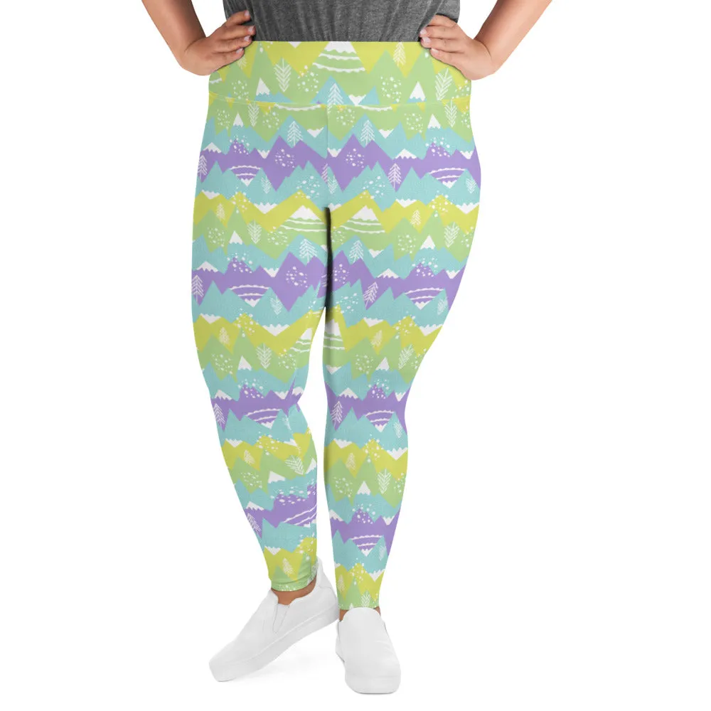 All-Over Print Plus Size Leggings