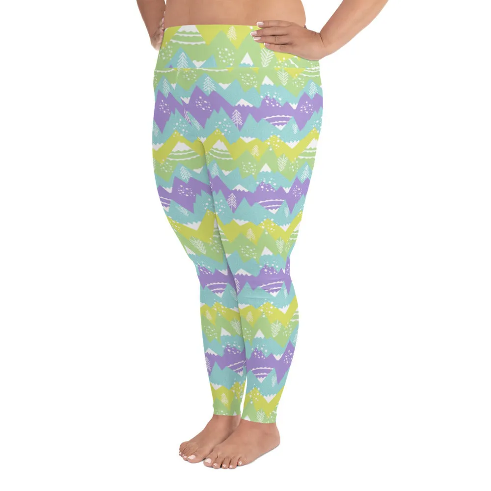 All-Over Print Plus Size Leggings