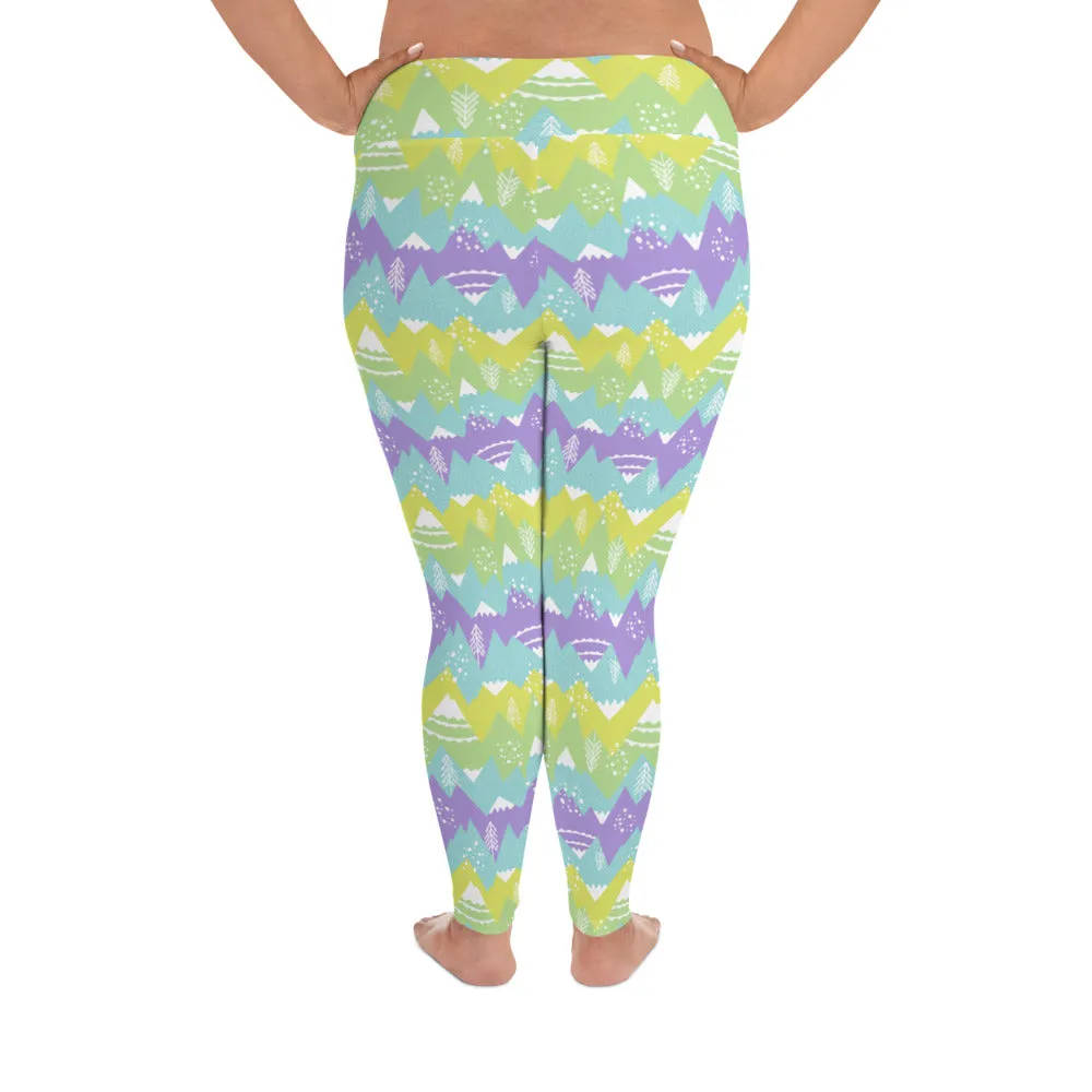 All-Over Print Plus Size Leggings