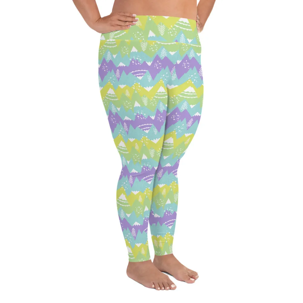 All-Over Print Plus Size Leggings