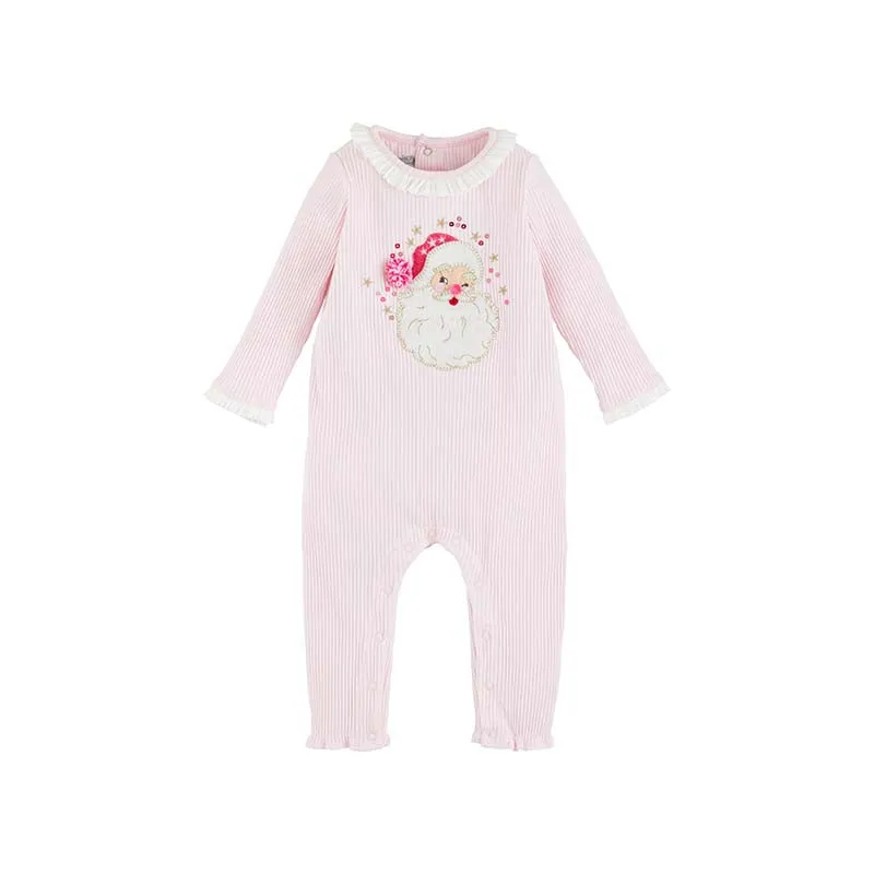 Baby Pink Santa Baby Onesie