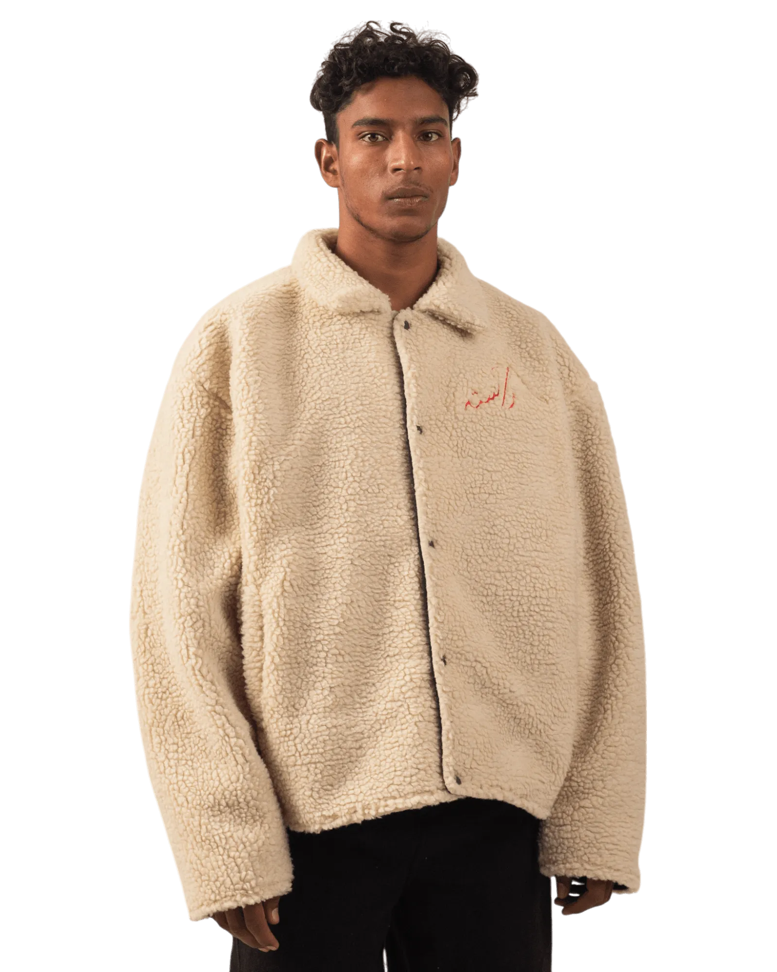 BEIGE SHERPA JACKET