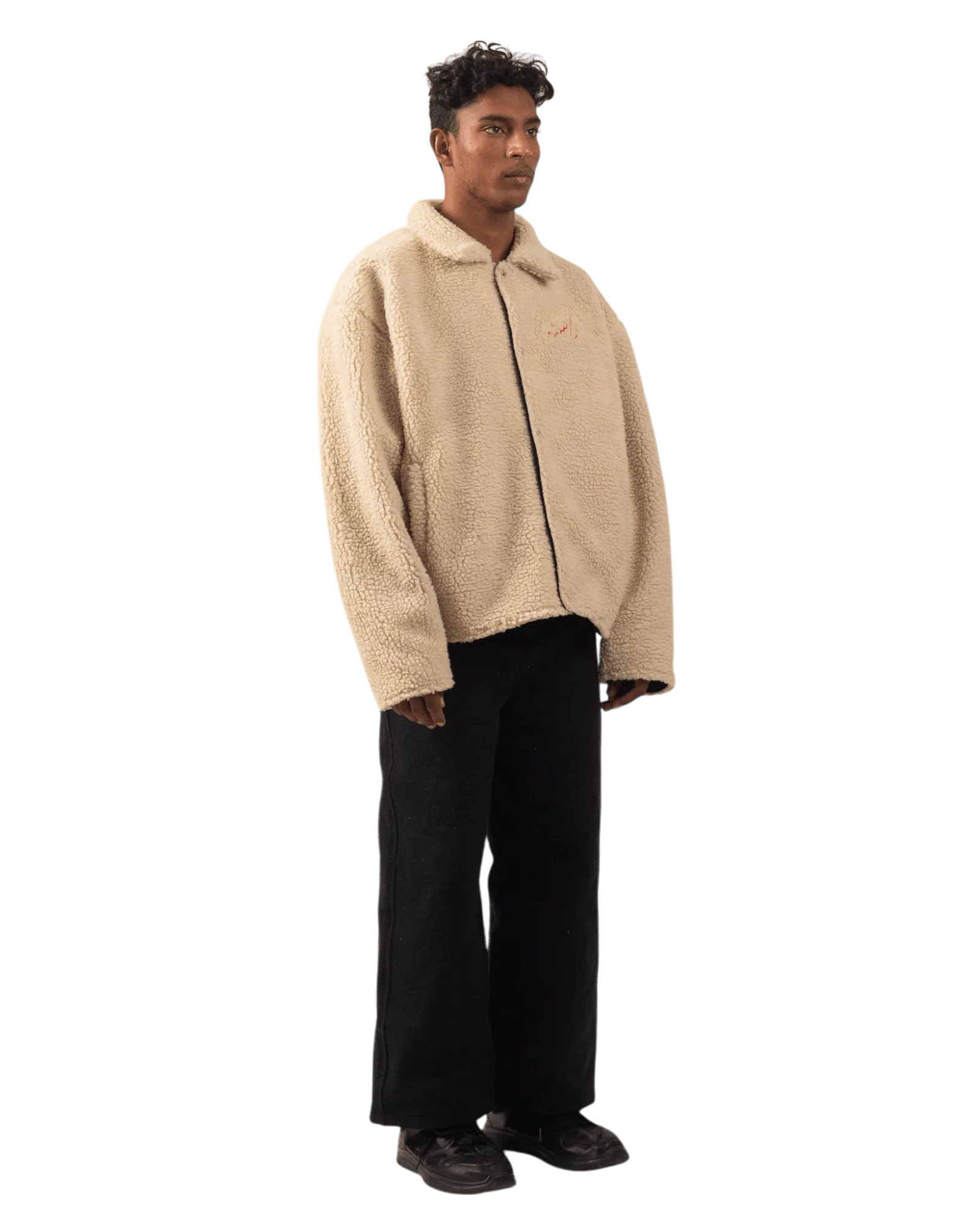 BEIGE SHERPA JACKET