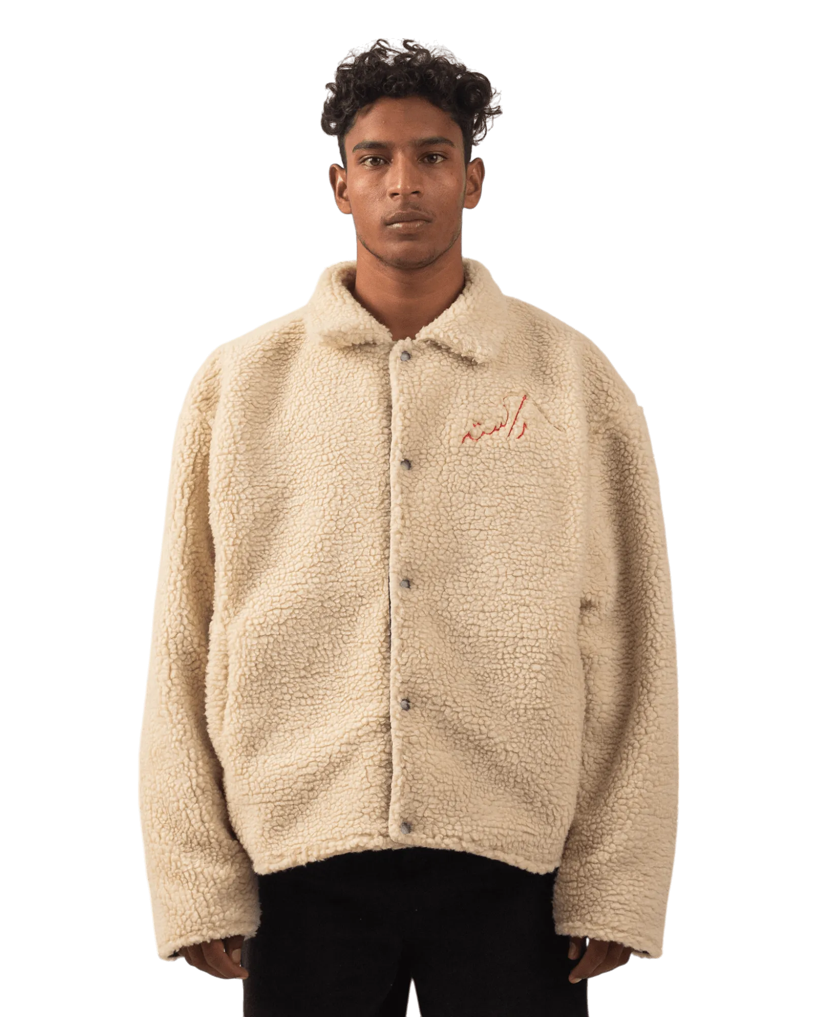 BEIGE SHERPA JACKET