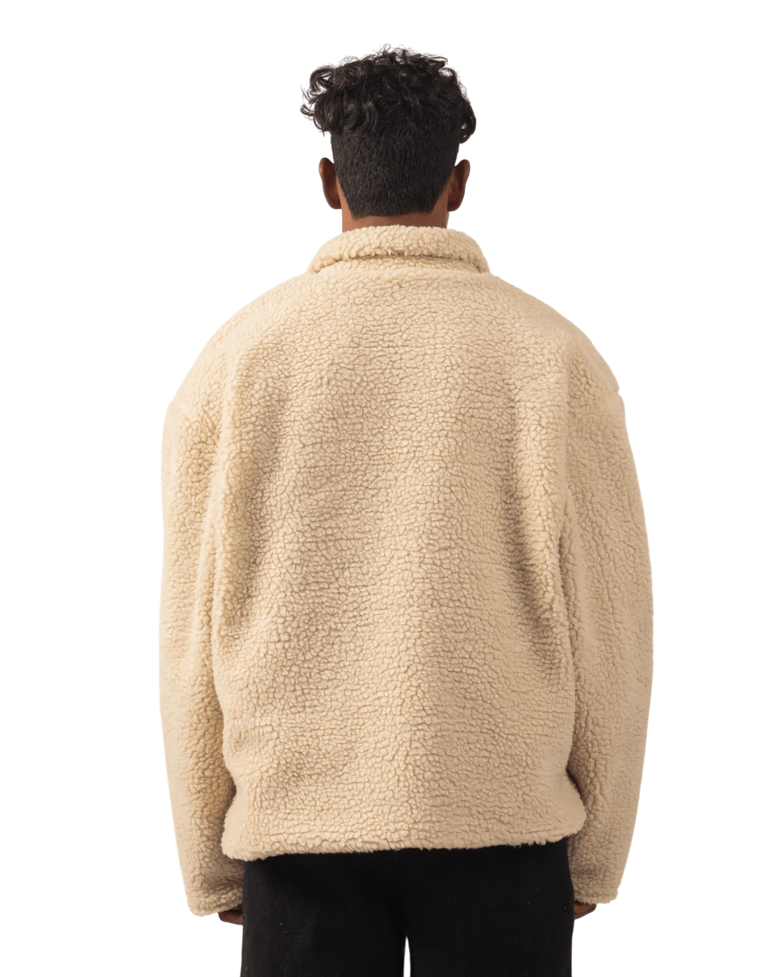 BEIGE SHERPA JACKET