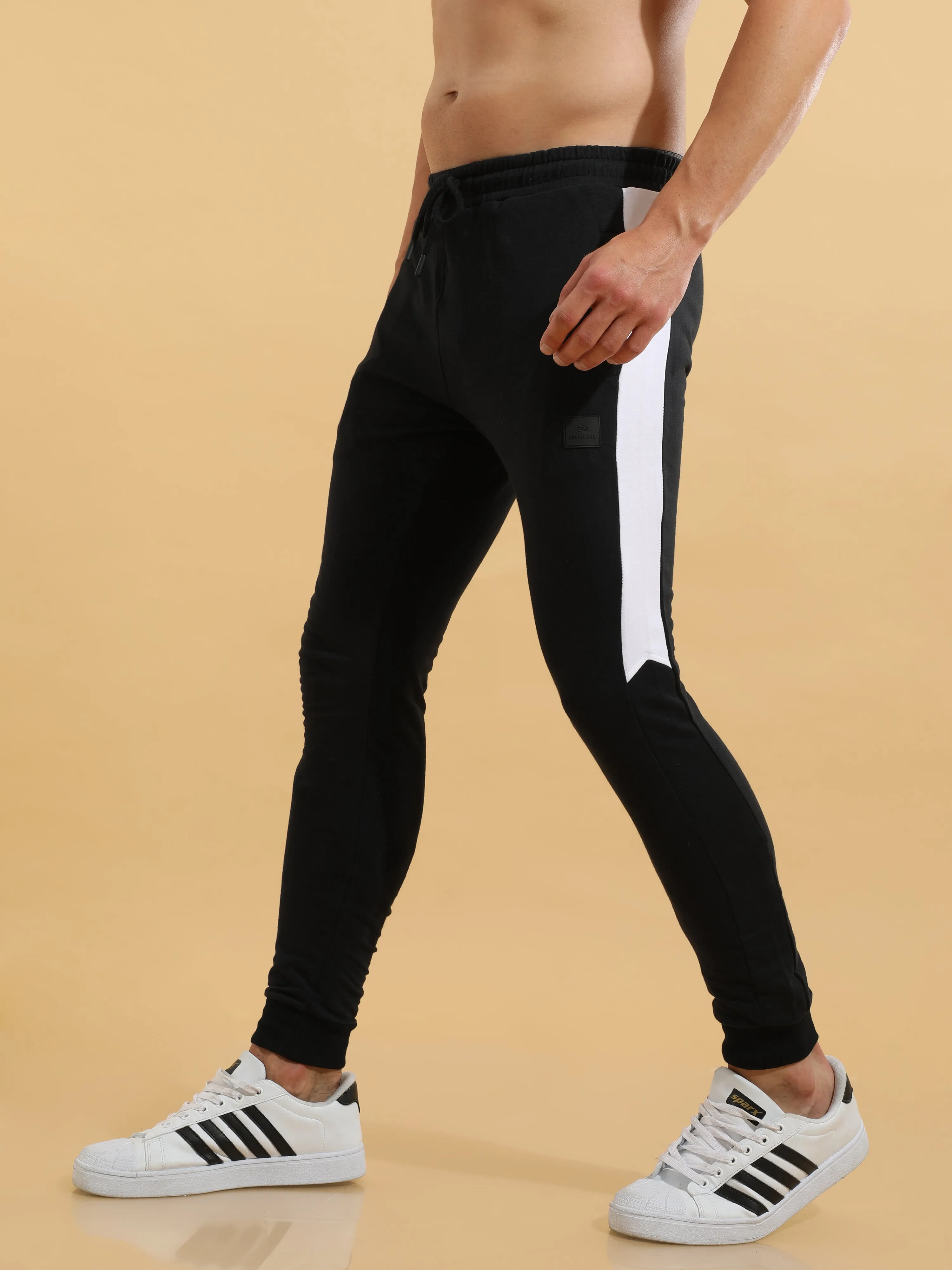 Black Cotton Joggers