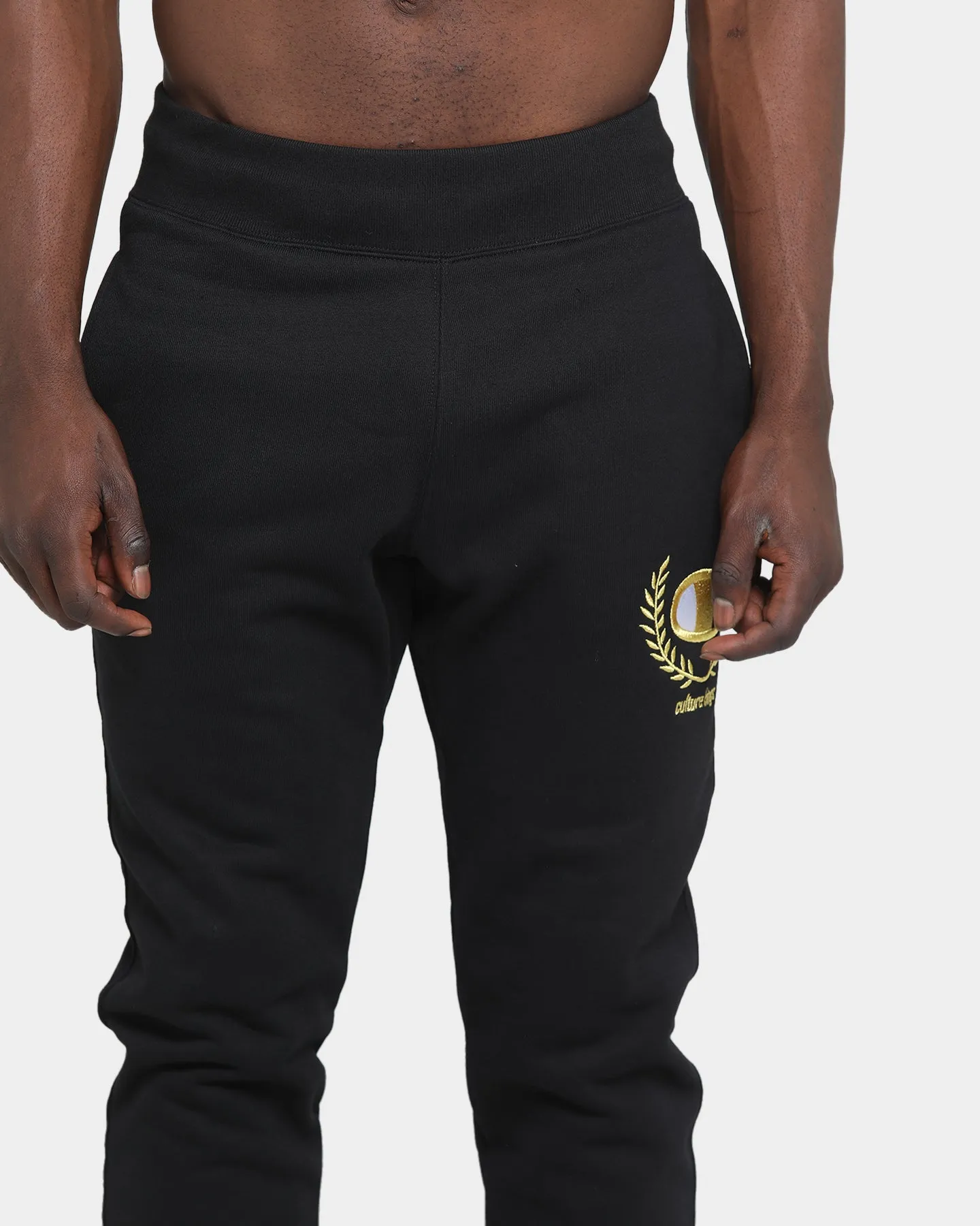 Champion Champion x Culture Kings Rev Weave Joggers Black/Gold