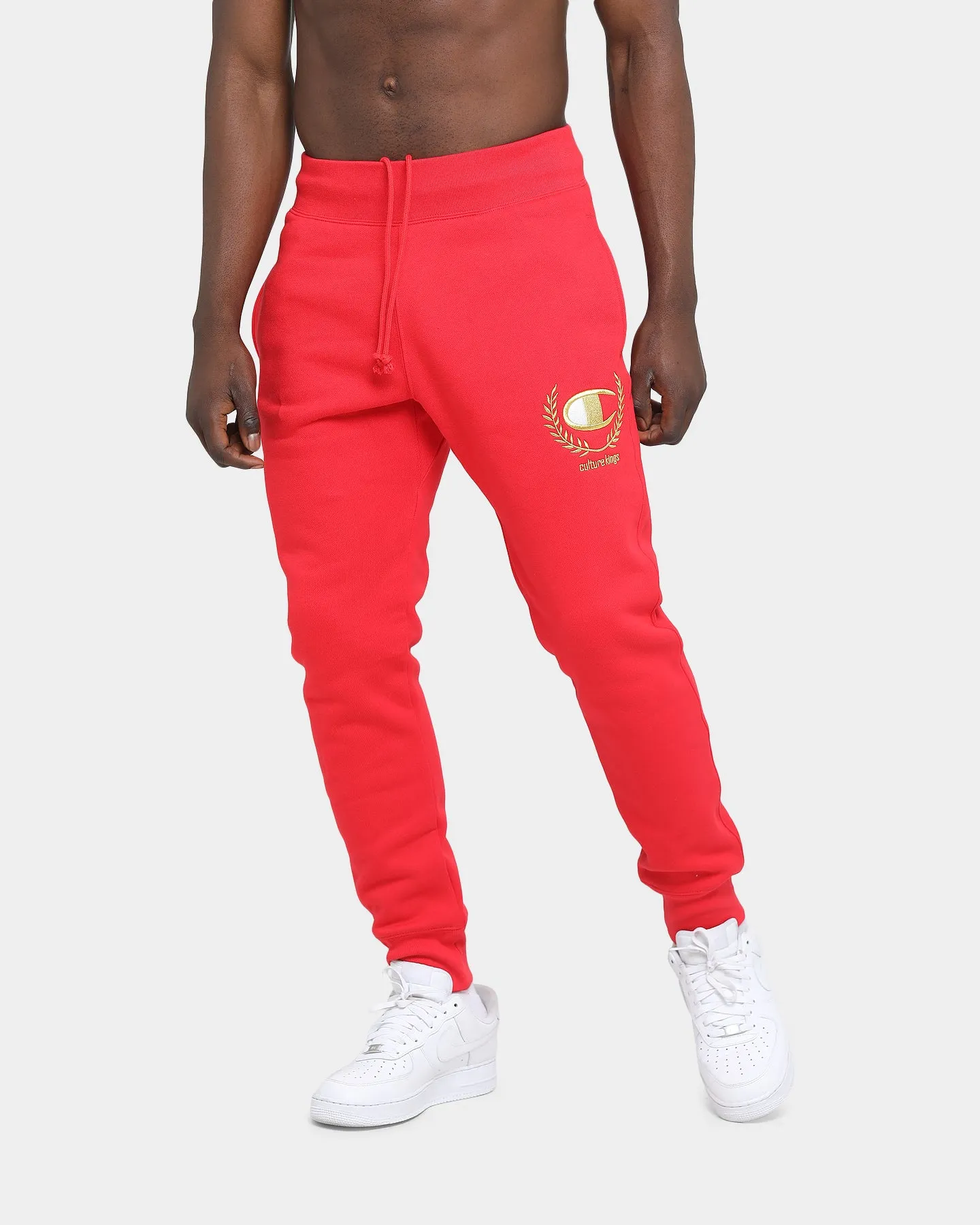 Champion Champion x Culture Kings Rev Weave Joggers Red/Gold