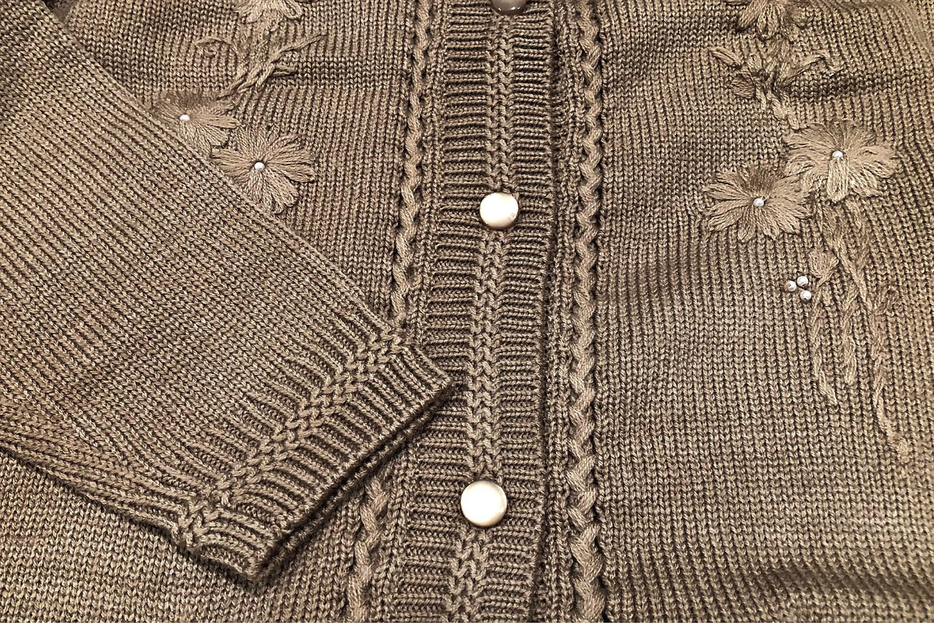 Chunky Cable Knit Sweater Cardigan (Coffee)