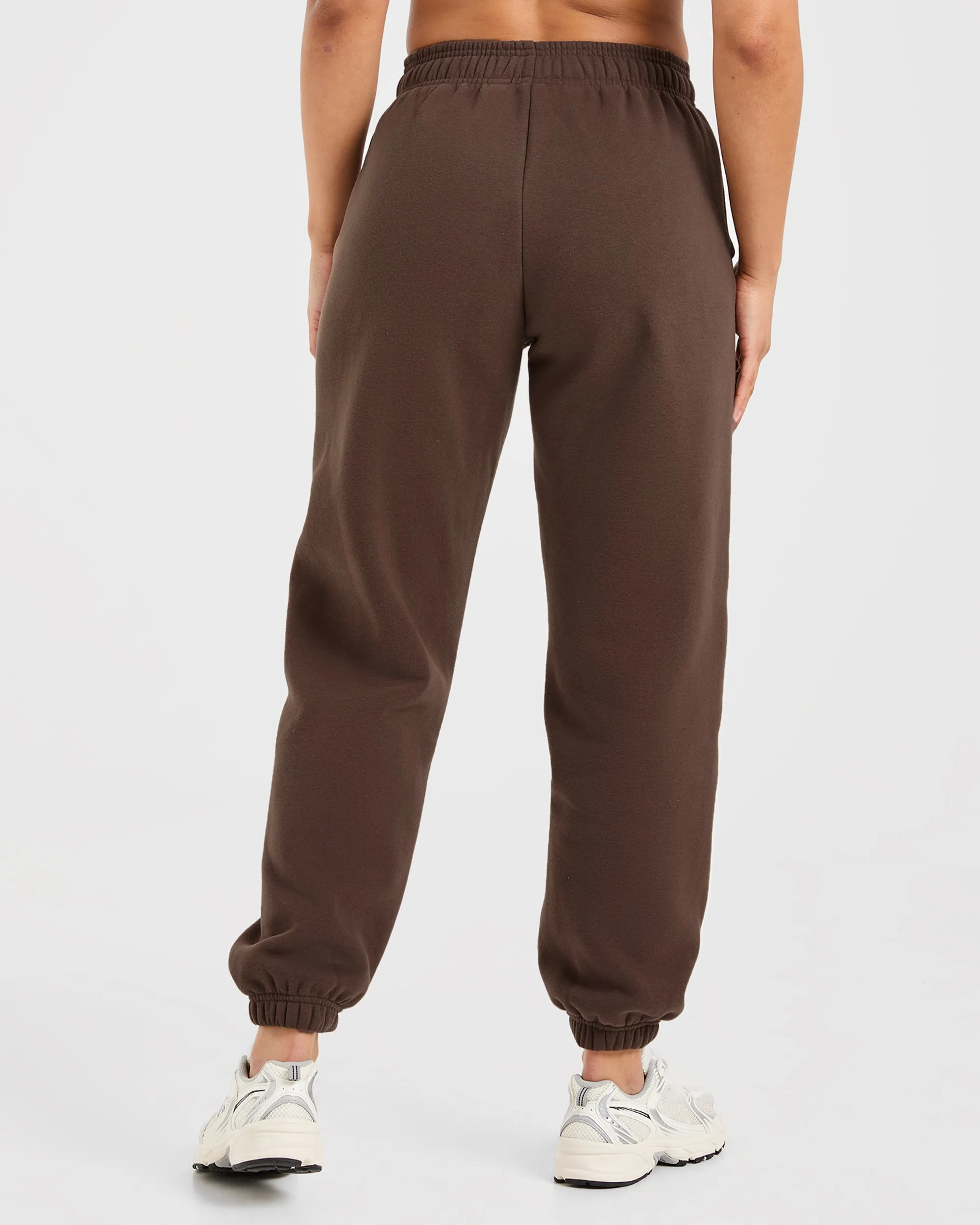 Classic Plush Oversized Joggers - Brown