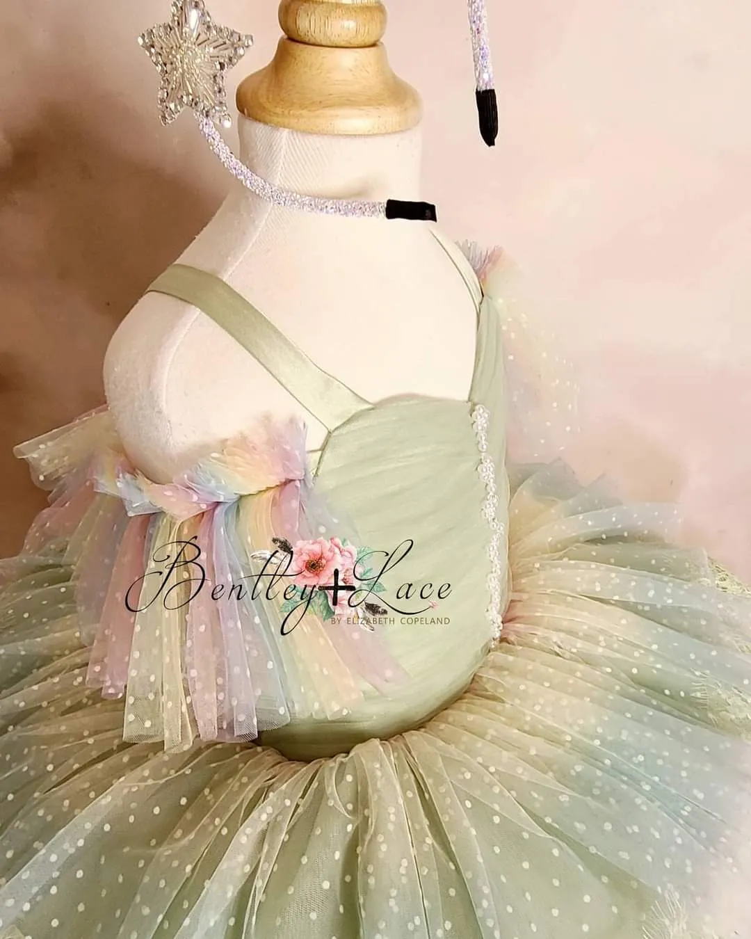 Confetti - Petal "Rainbow Cupcake" Petal Length Dress (3 Year-Petite 5 Year)