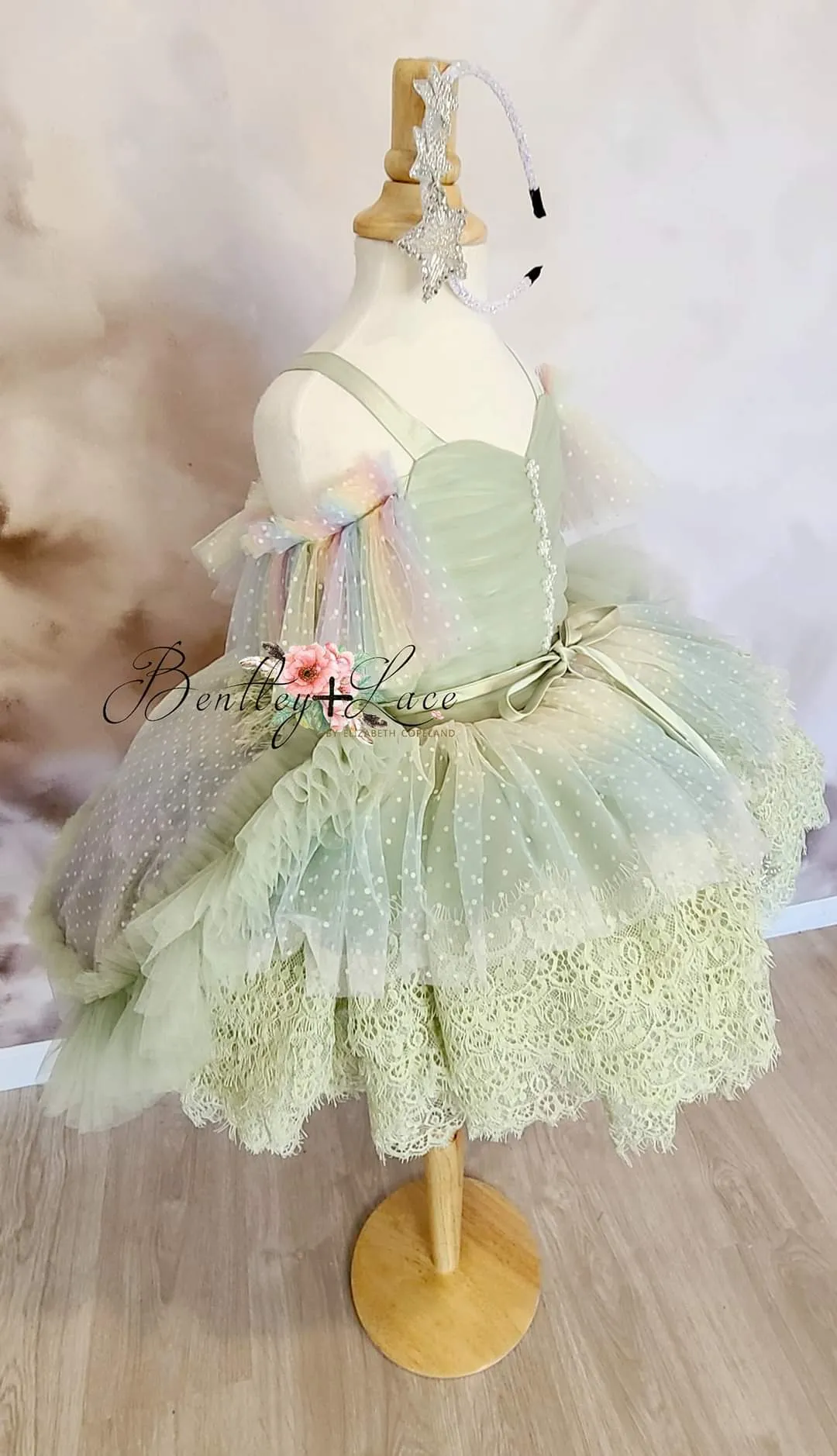 Confetti - Petal "Rainbow Cupcake" Petal Length Dress (3 Year-Petite 5 Year)