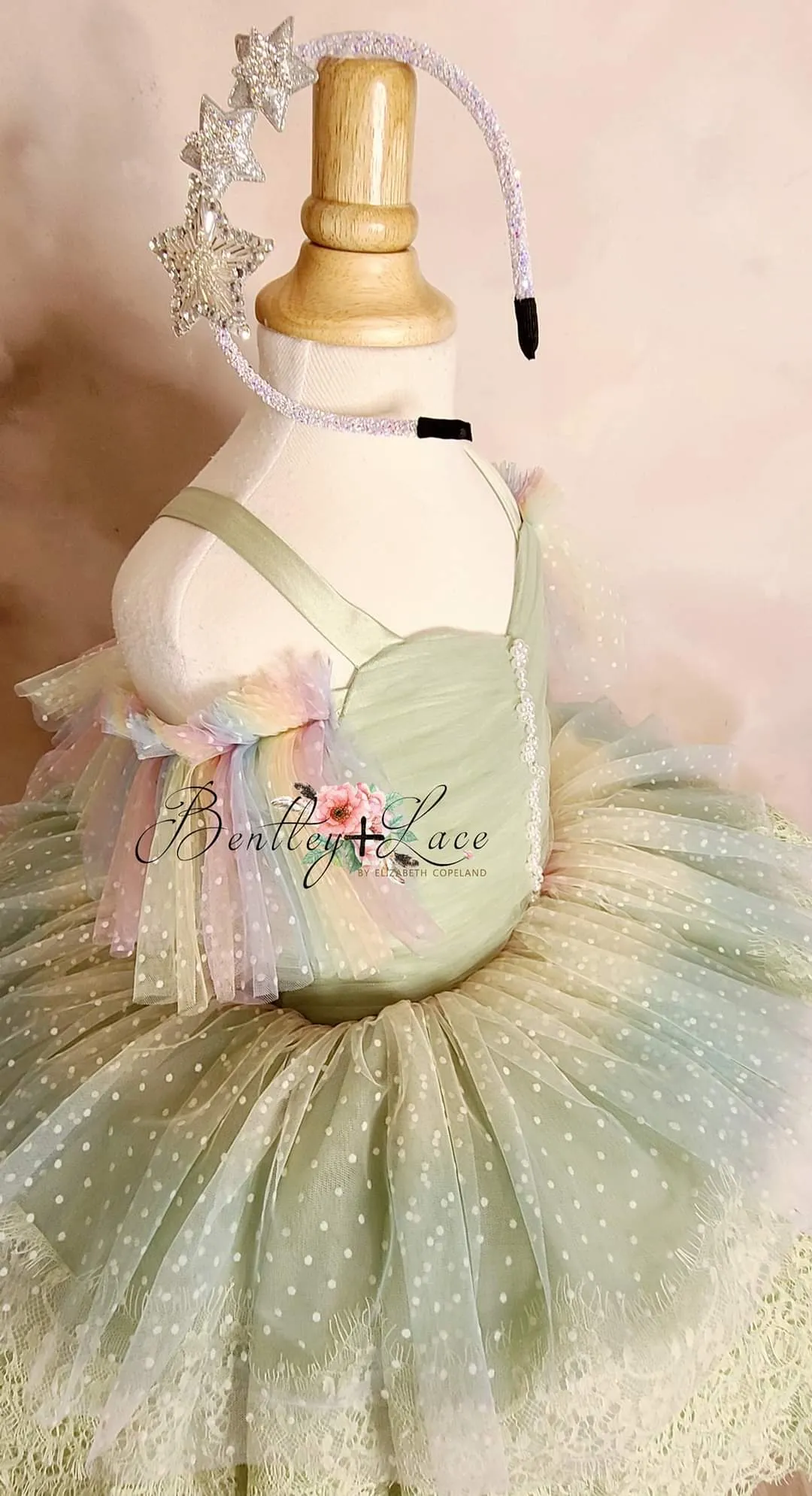 Confetti - Petal "Rainbow Cupcake" Petal Length Dress (3 Year-Petite 5 Year)