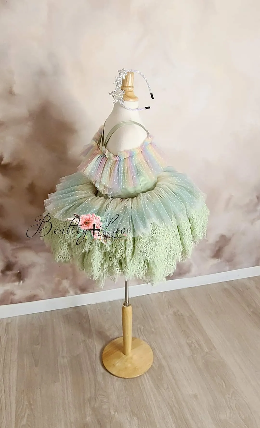 Confetti - Petal "Rainbow Cupcake" Petal Length Dress (3 Year-Petite 5 Year)