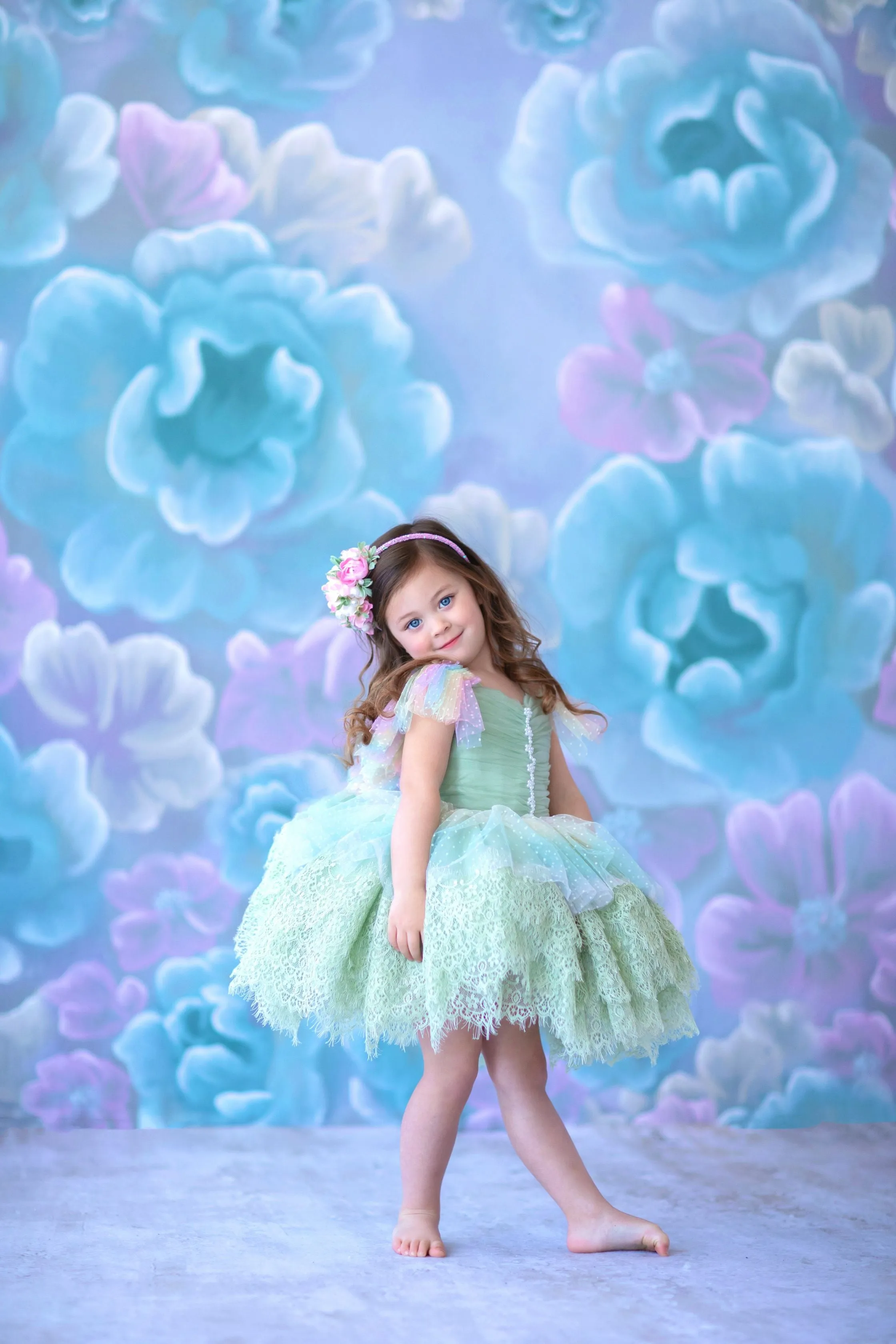 Confetti - Petal "Rainbow Cupcake" Petal Length Dress (3 Year-Petite 5 Year)