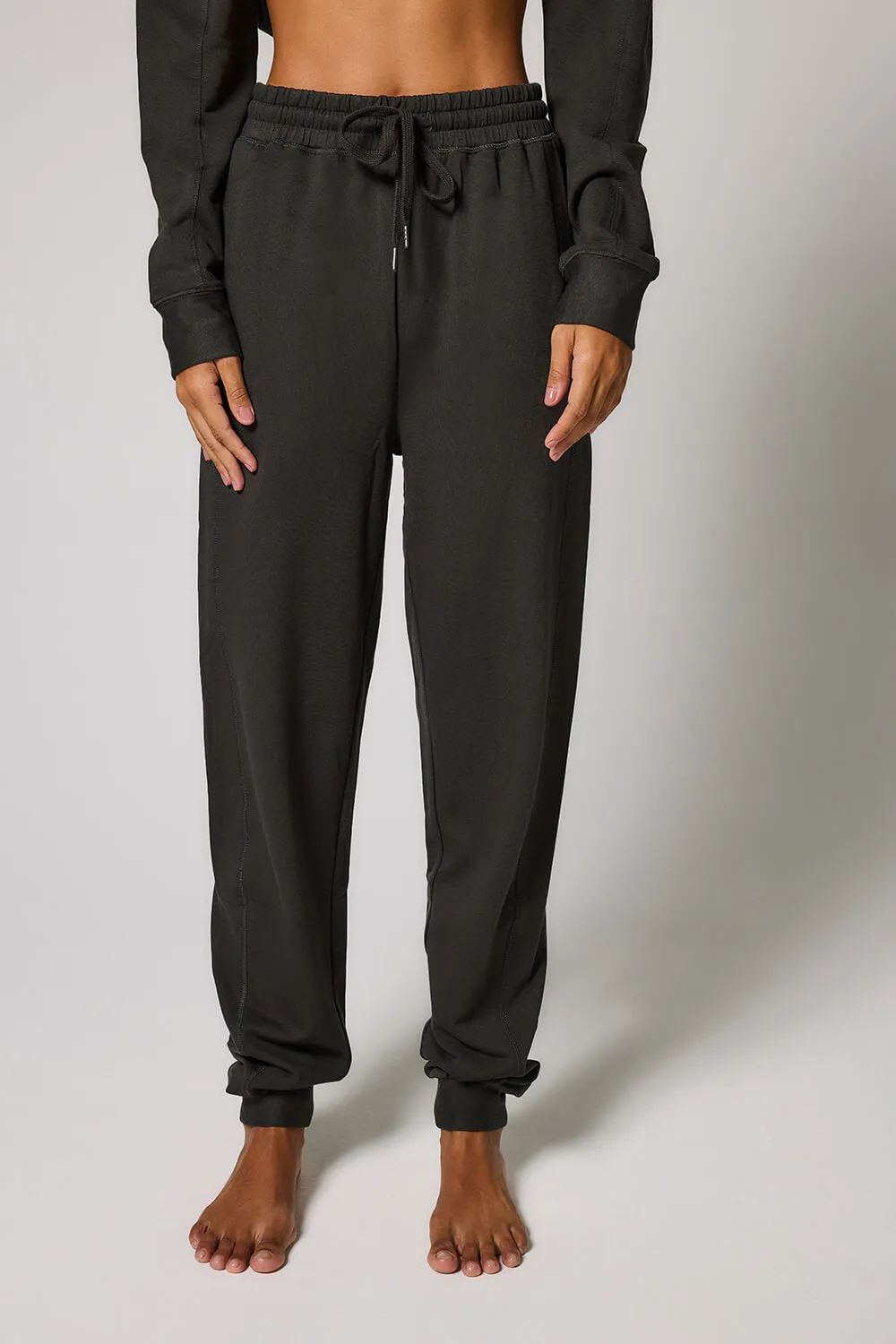 Curve Luxe Lounge Jogger - Black Coffee