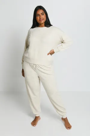 Curve Luxe Lounge Jogger - Vanilla Marl