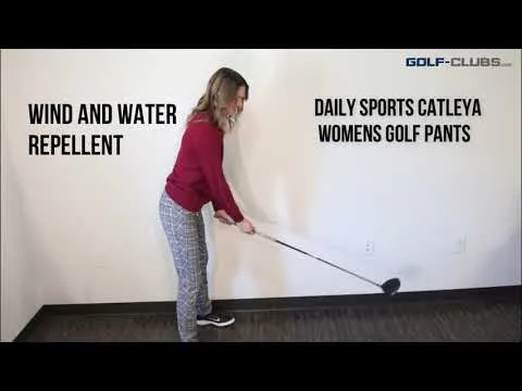 Daily Sports Irene 29in Black Womens Golf Pants