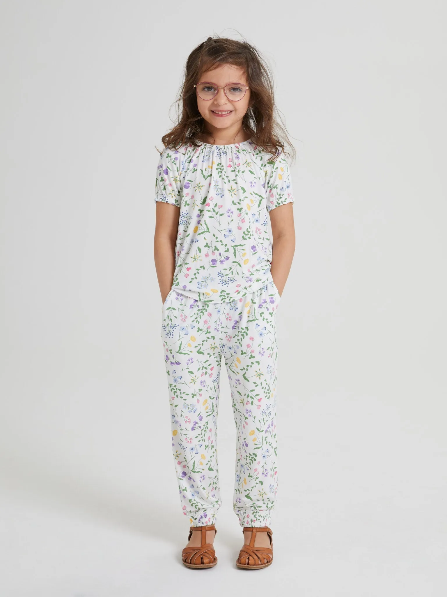 Ditsy Floral Kids Jersey Leggings