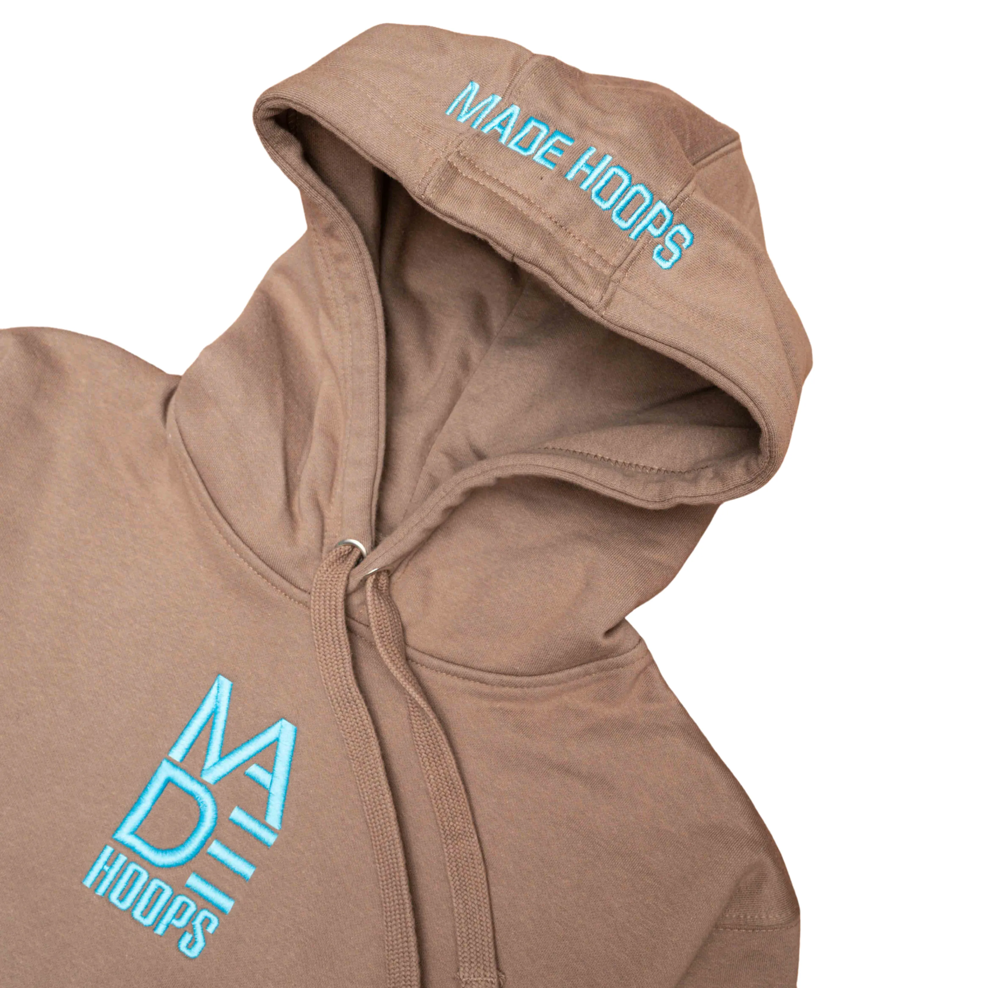 Essential Embroidered Logo Hoodie | Glacier