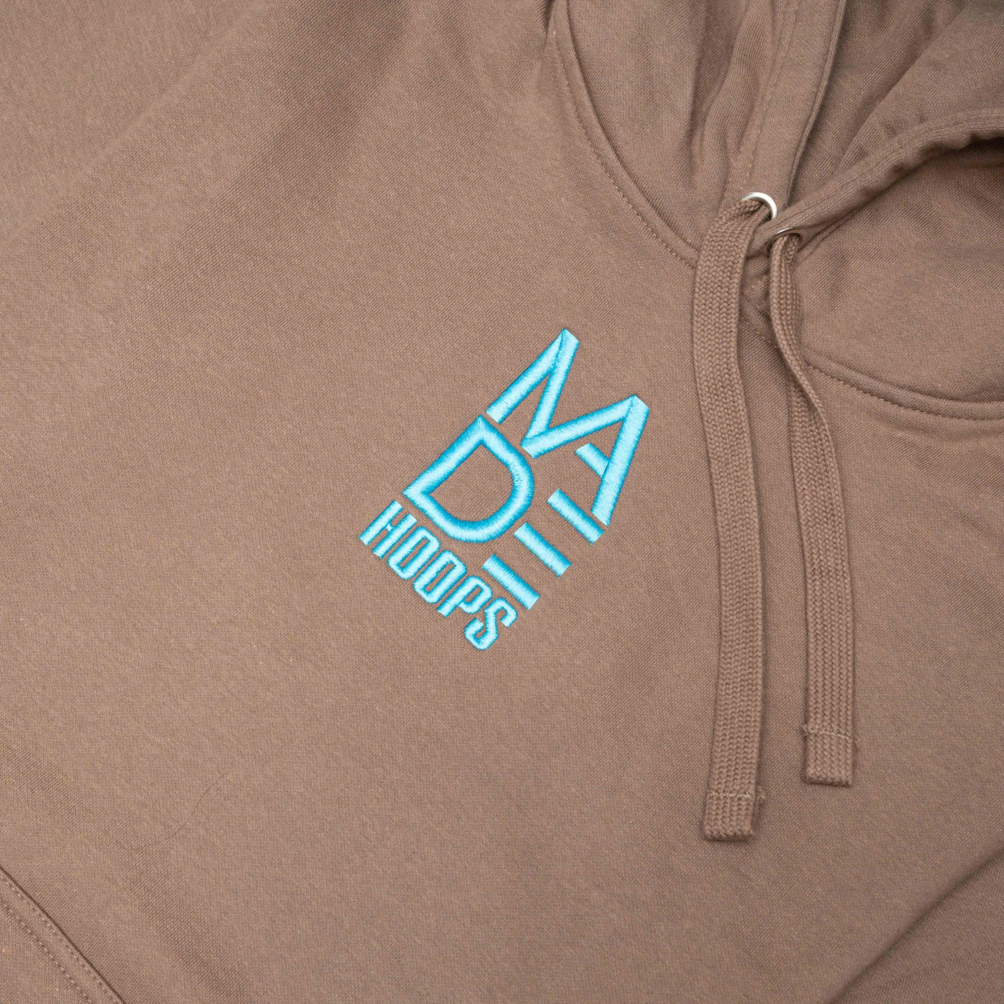 Essential Embroidered Logo Hoodie | Glacier