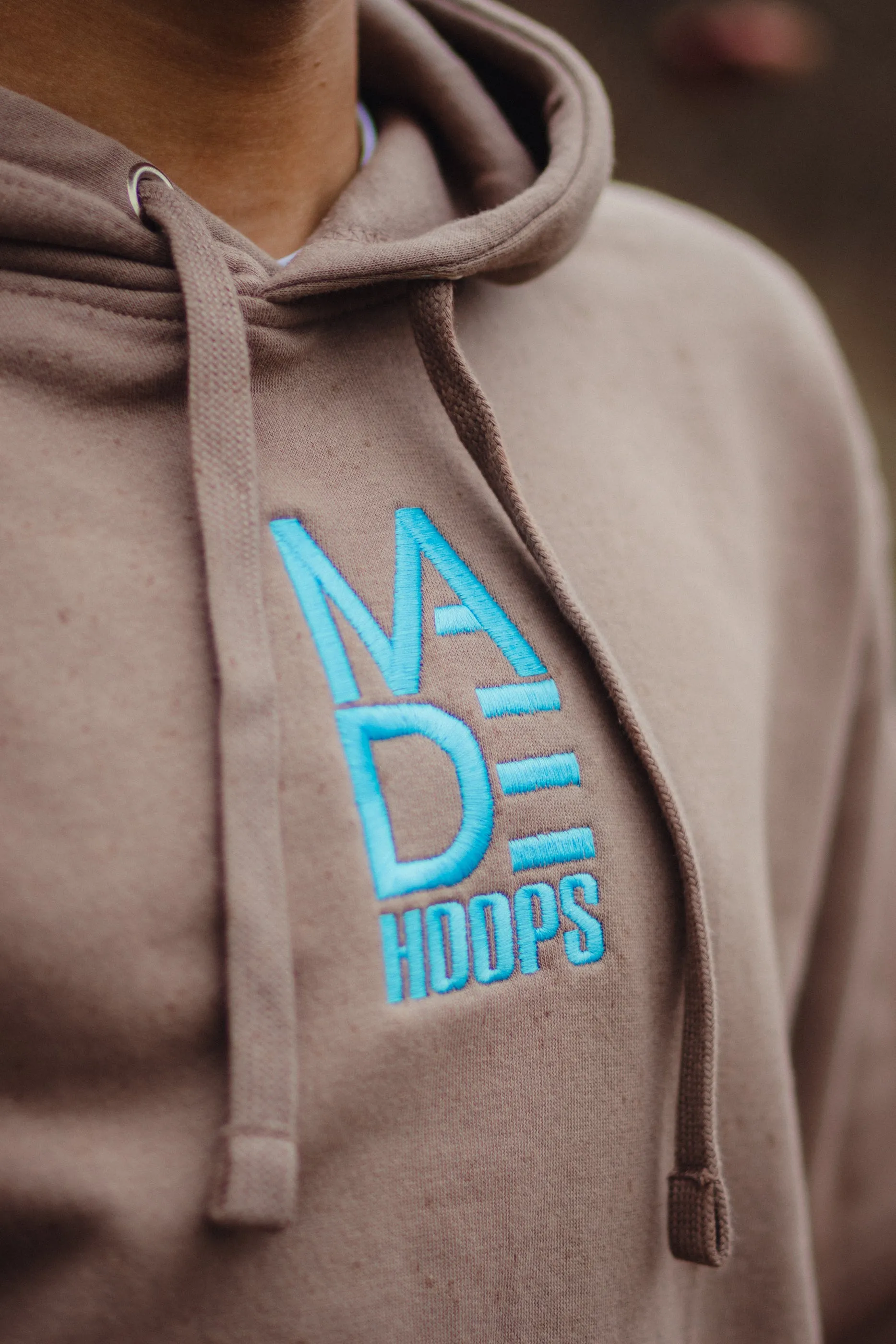 Essential Embroidered Logo Hoodie | Glacier