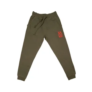 Essential Embroidered Logo Joggers | Lava