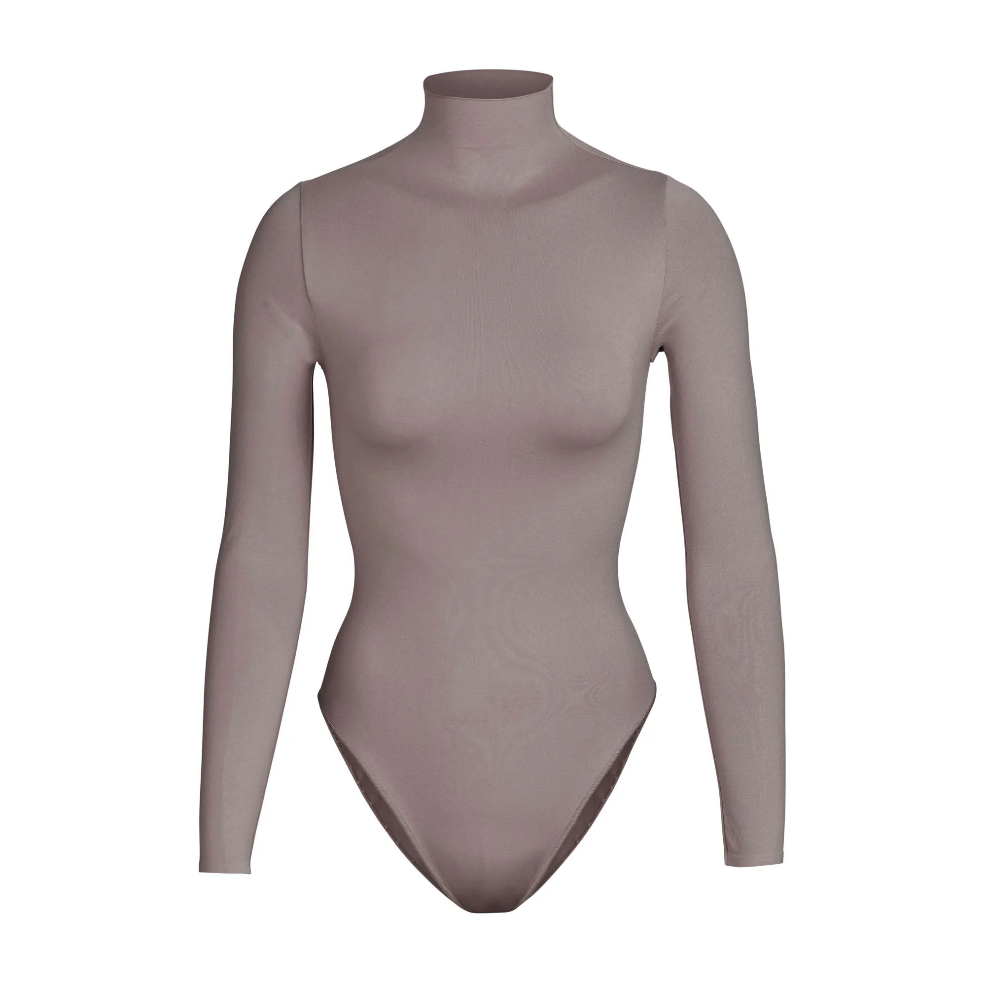 ESSENTIAL MOCK NECK LONG SLEEVE BODYSUIT | AMETHYST