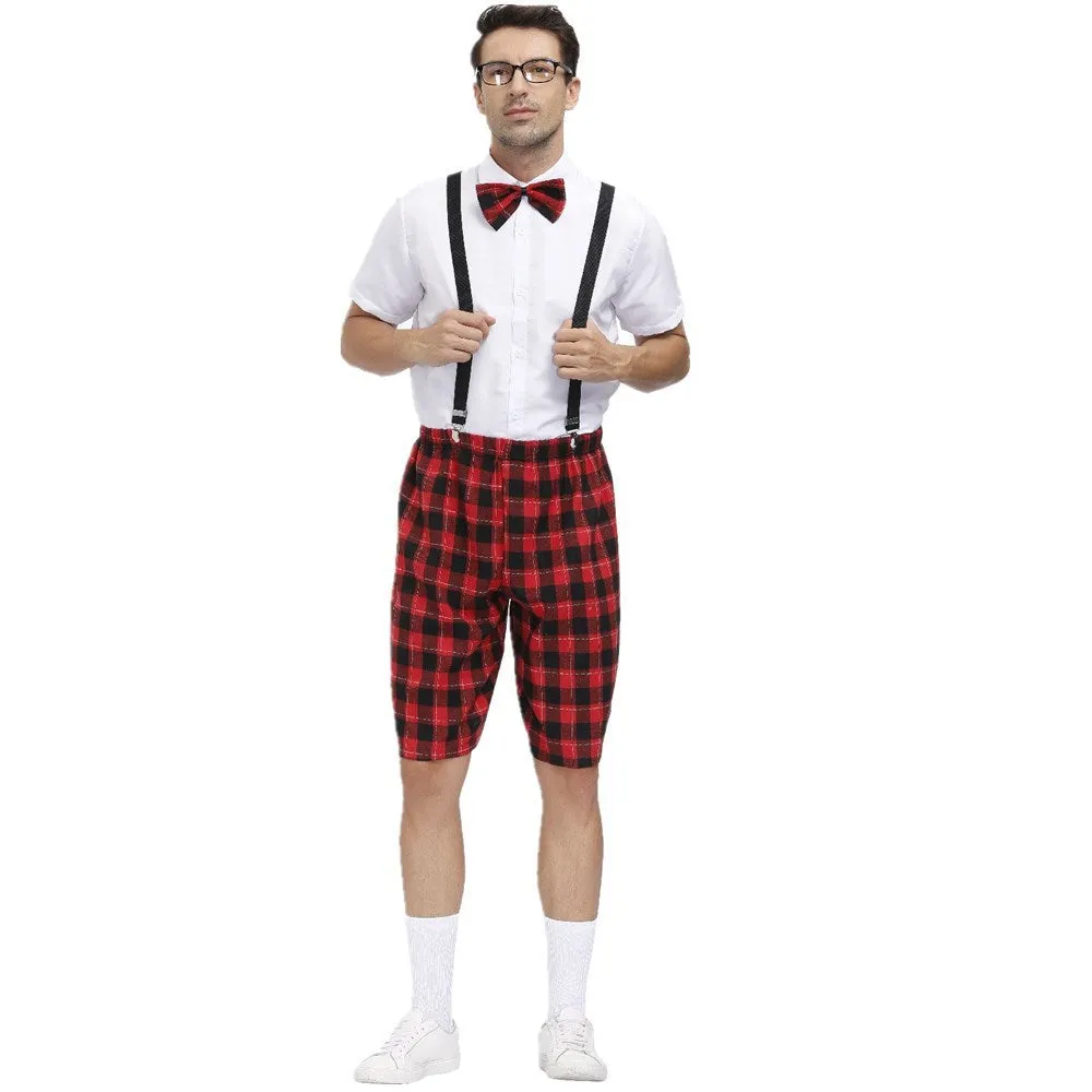 Fashion Halloween School Uniform Plaid Set