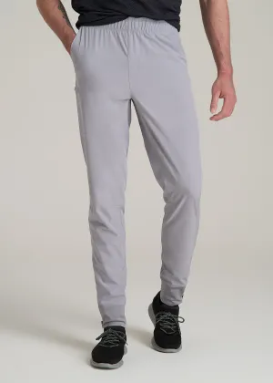 Featherweight Perforated Training Jogger for Tall Men in Light Grey