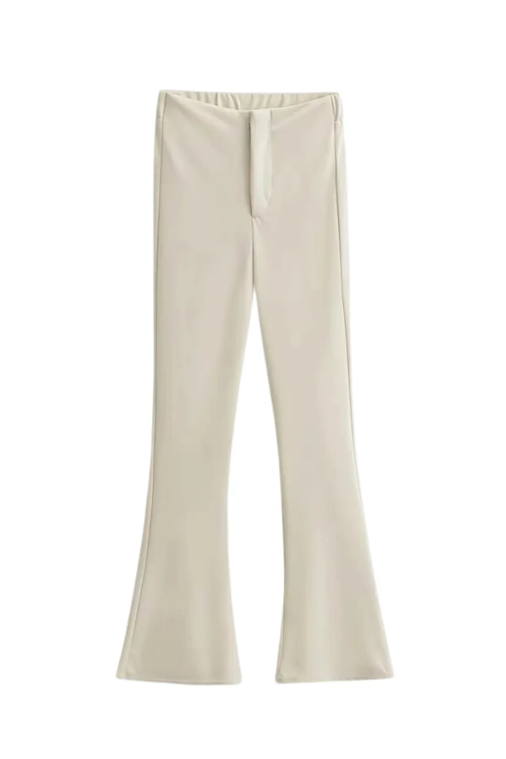 'Fia' High-Waist Slim Fit Flared Pants (4 Colors)