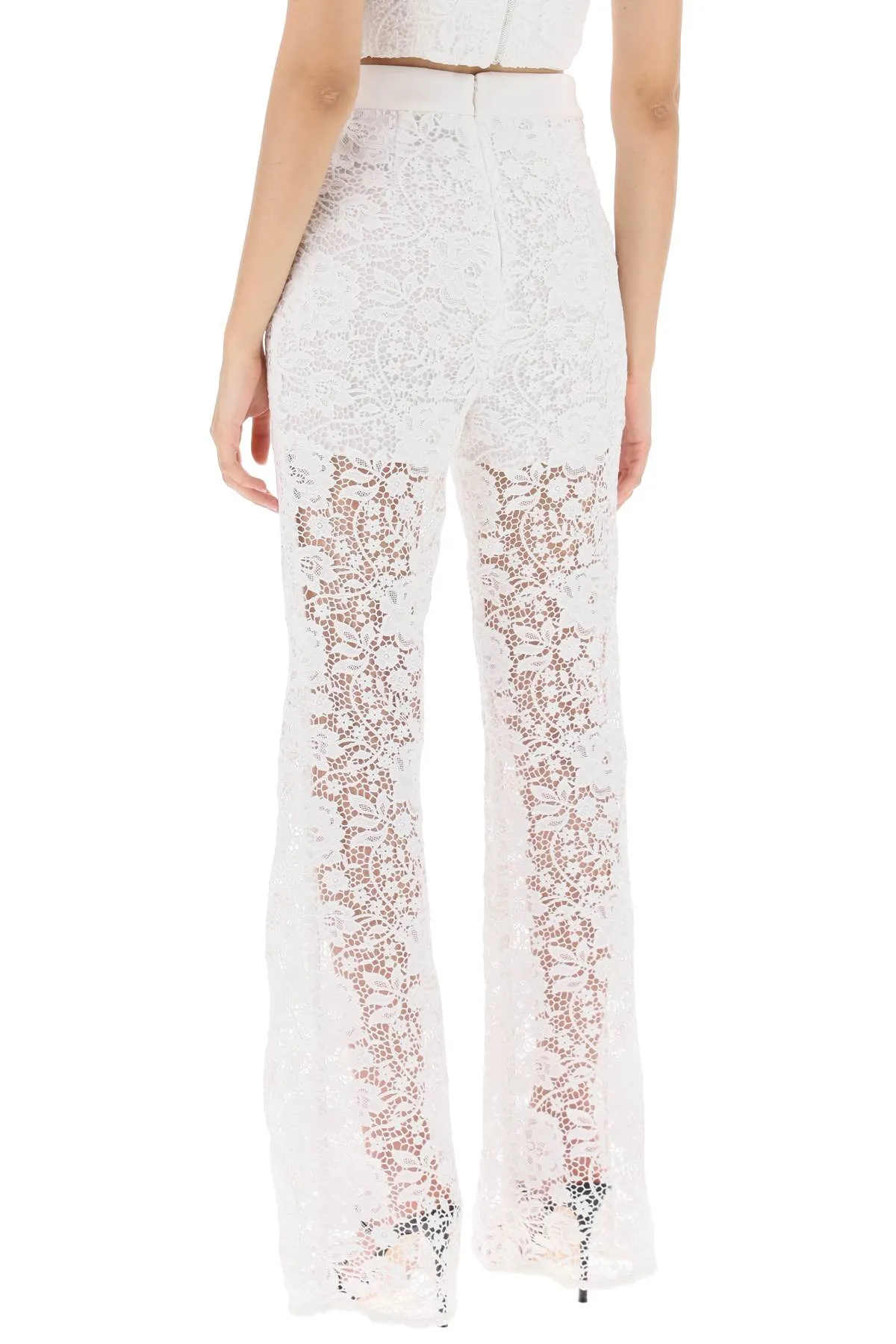 flared lace pants