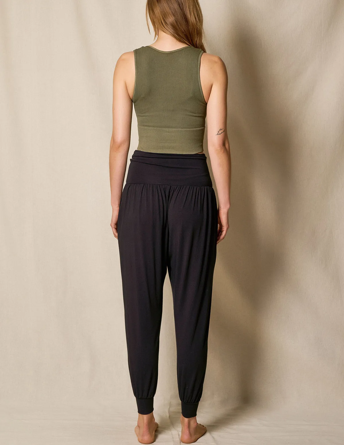 Foldover Waist Bamboo Joggers