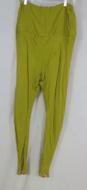 Green Chartruse Sheer Tunic Harem Pants Scarf 3 Piece India Beaded Sleeveless