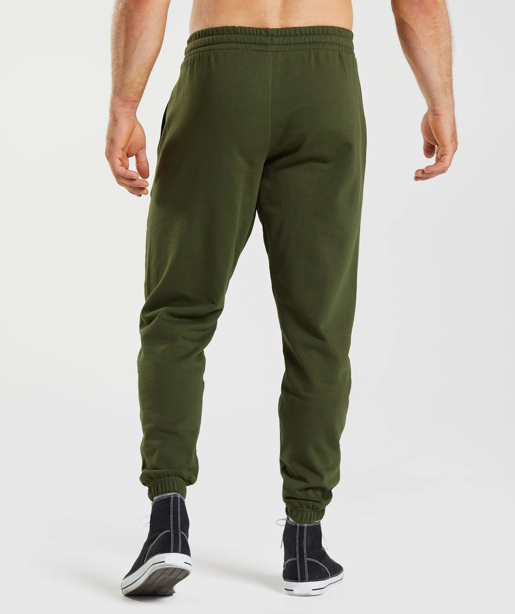 Gymshark Essential Oversized Joggers - Moss Olive