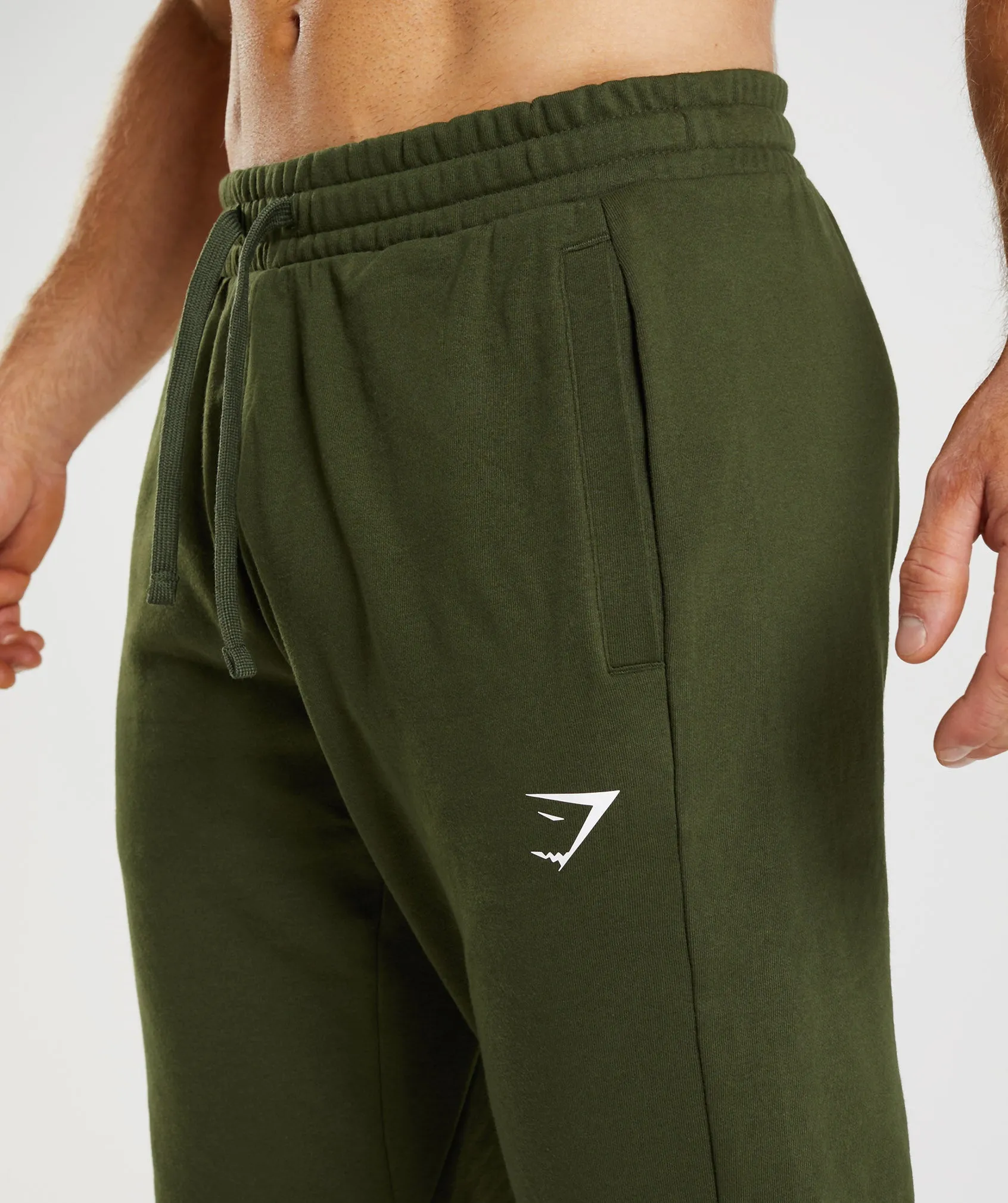 Gymshark Essential Oversized Joggers - Moss Olive