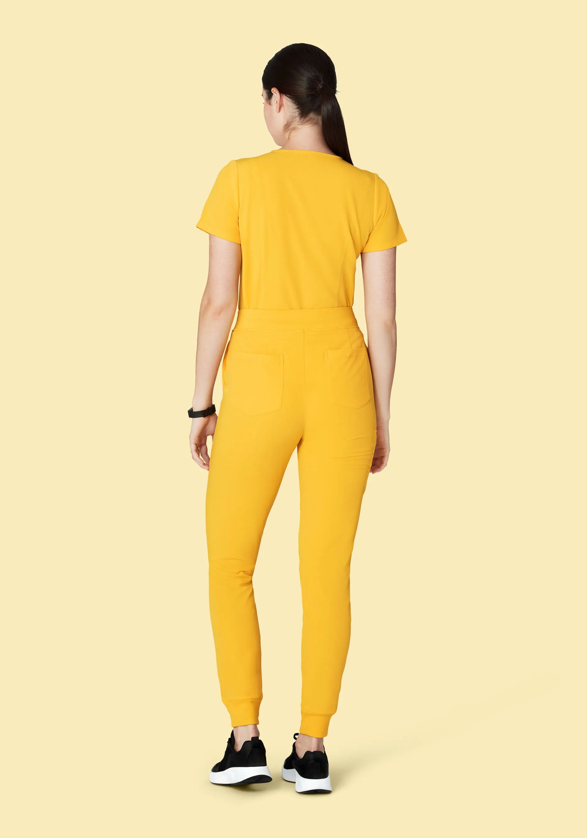 High Waisted Joggers Daffodil