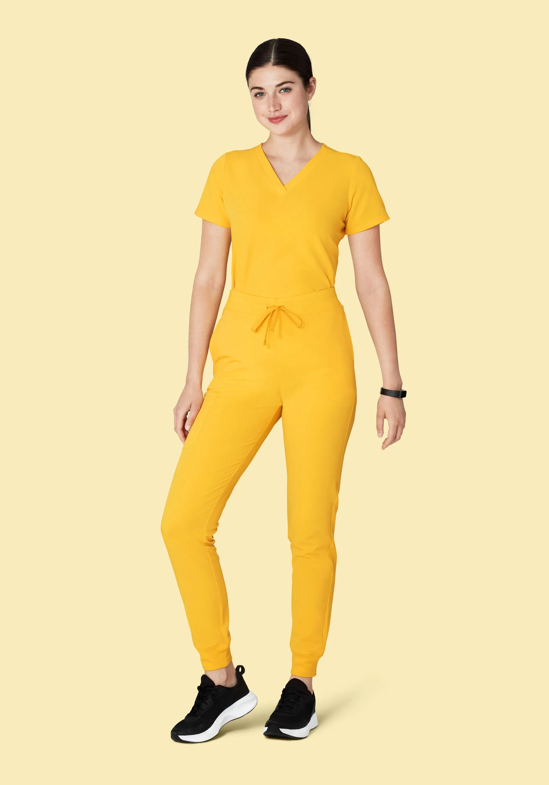 High Waisted Joggers Daffodil