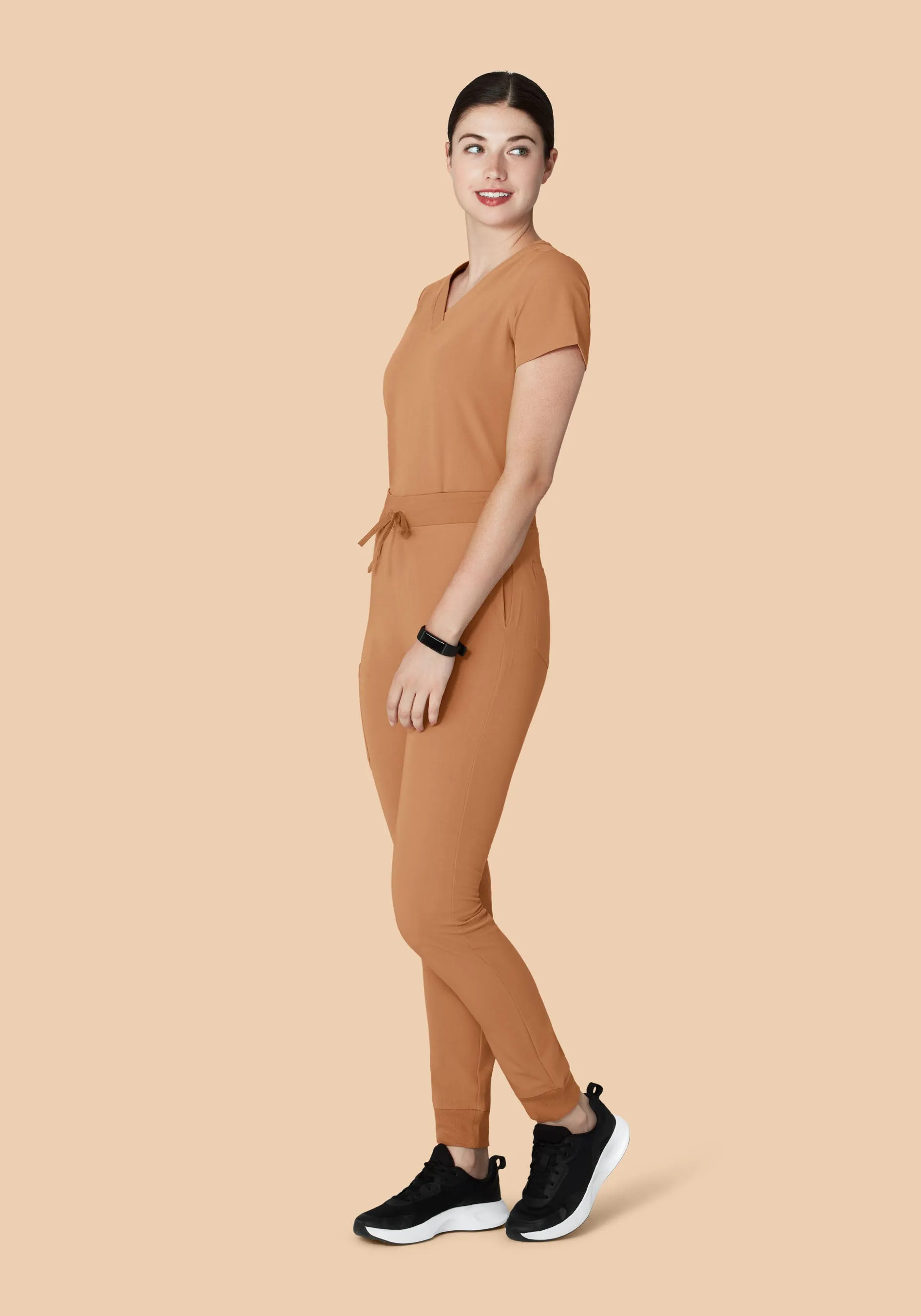 High Waisted Joggers Ochre