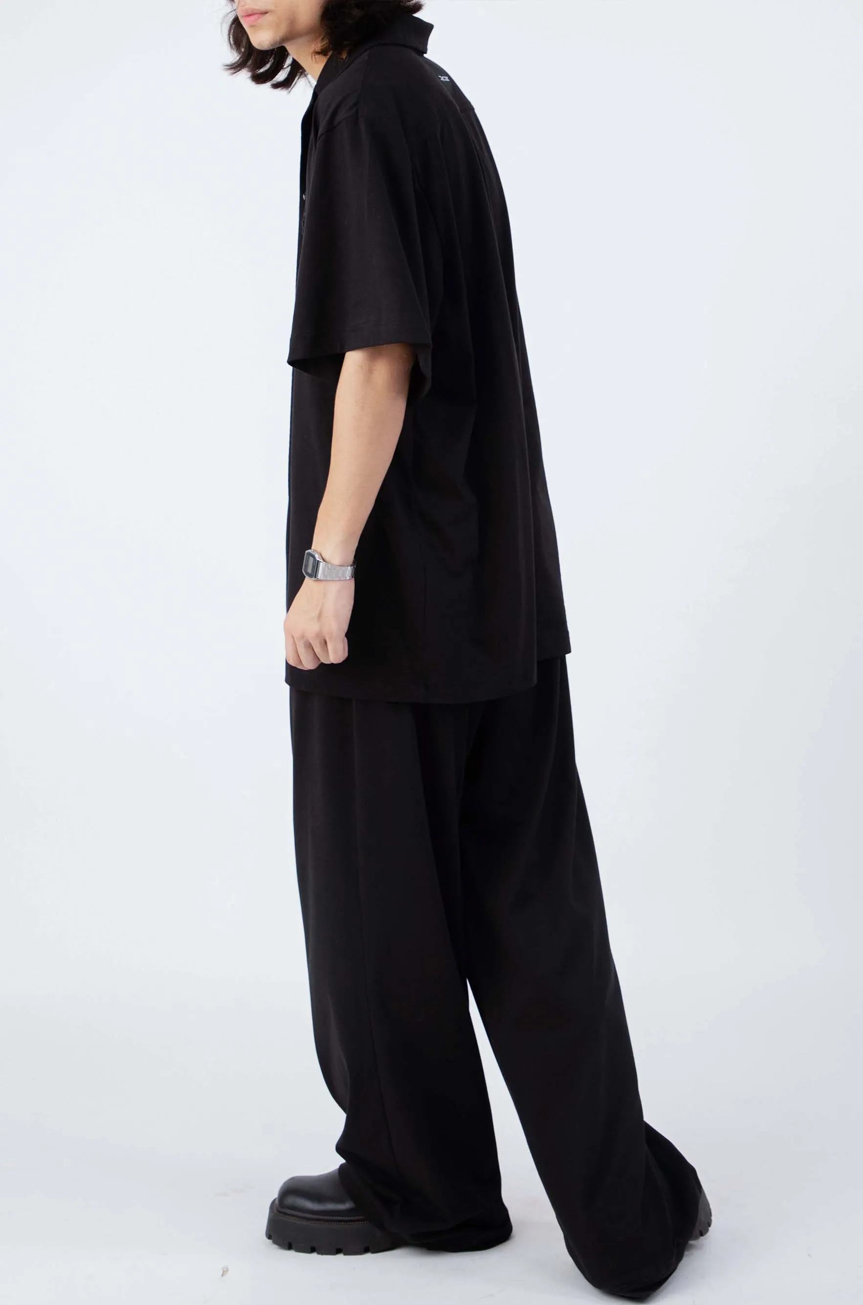 Huemn Wide Legged Sweatpants (Black)