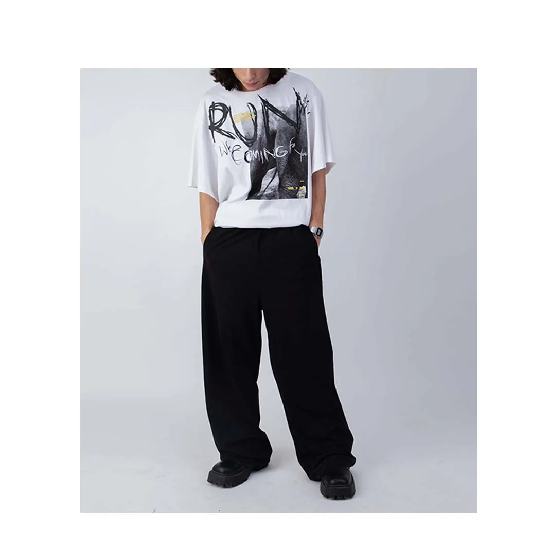 Huemn Wide Legged Sweatpants (Black)