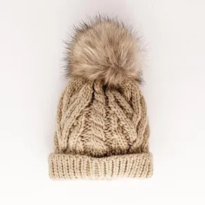 Huggalug Birch Pop Pom Pom Beanie