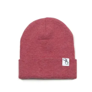 Knit Beanie (Heather Red)