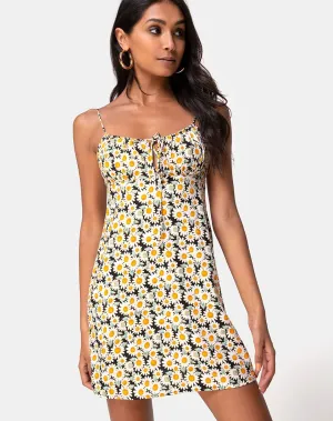 Kumala Slip Dress in Delightful Daisy