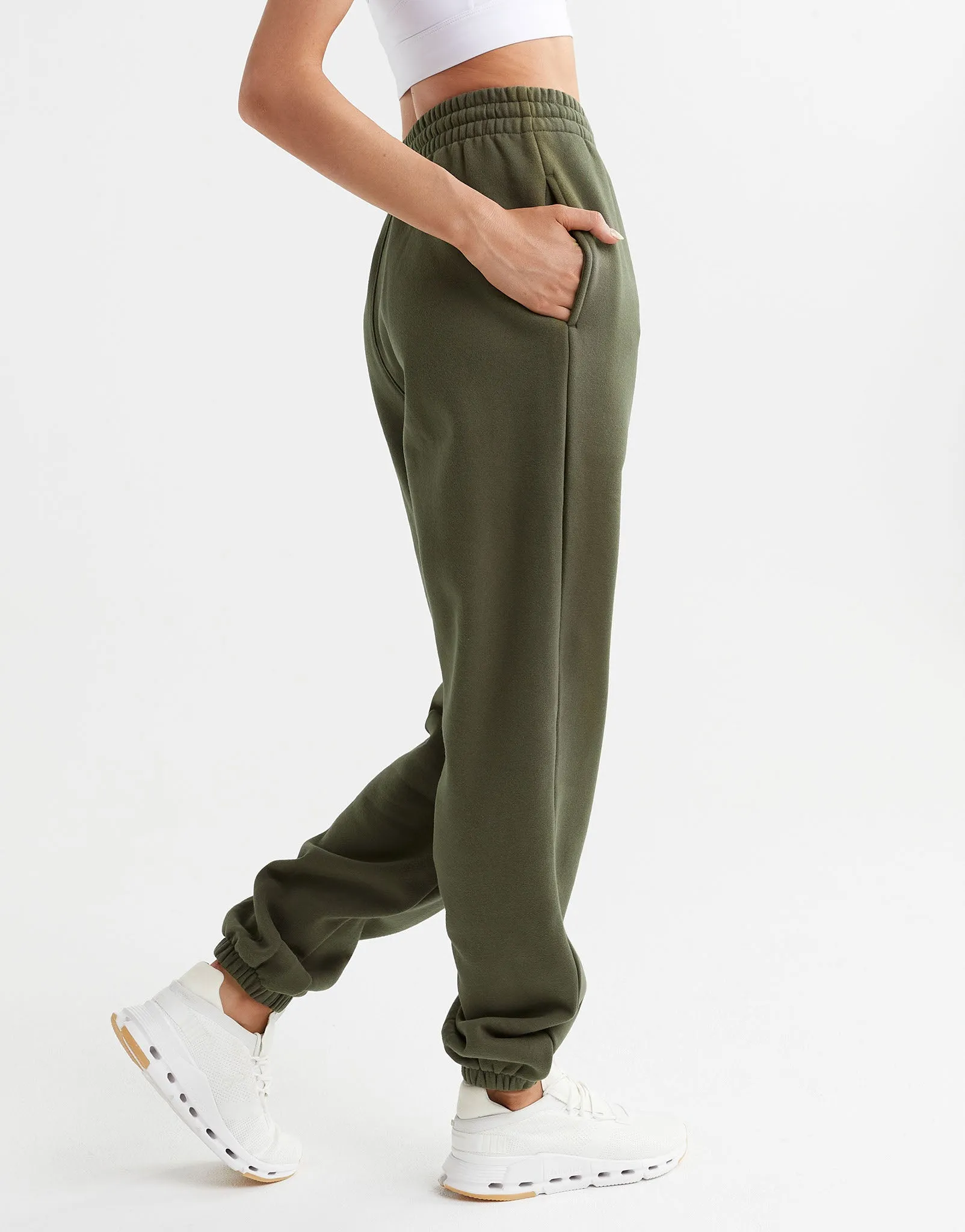 Lucy Track Pants in Olivine