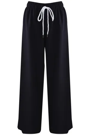 Lynda Sports Wide Leg Trousers with Side Stripe | COLOURS TO CHOOSE