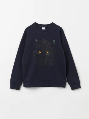 Lynx Print Sweatshirt