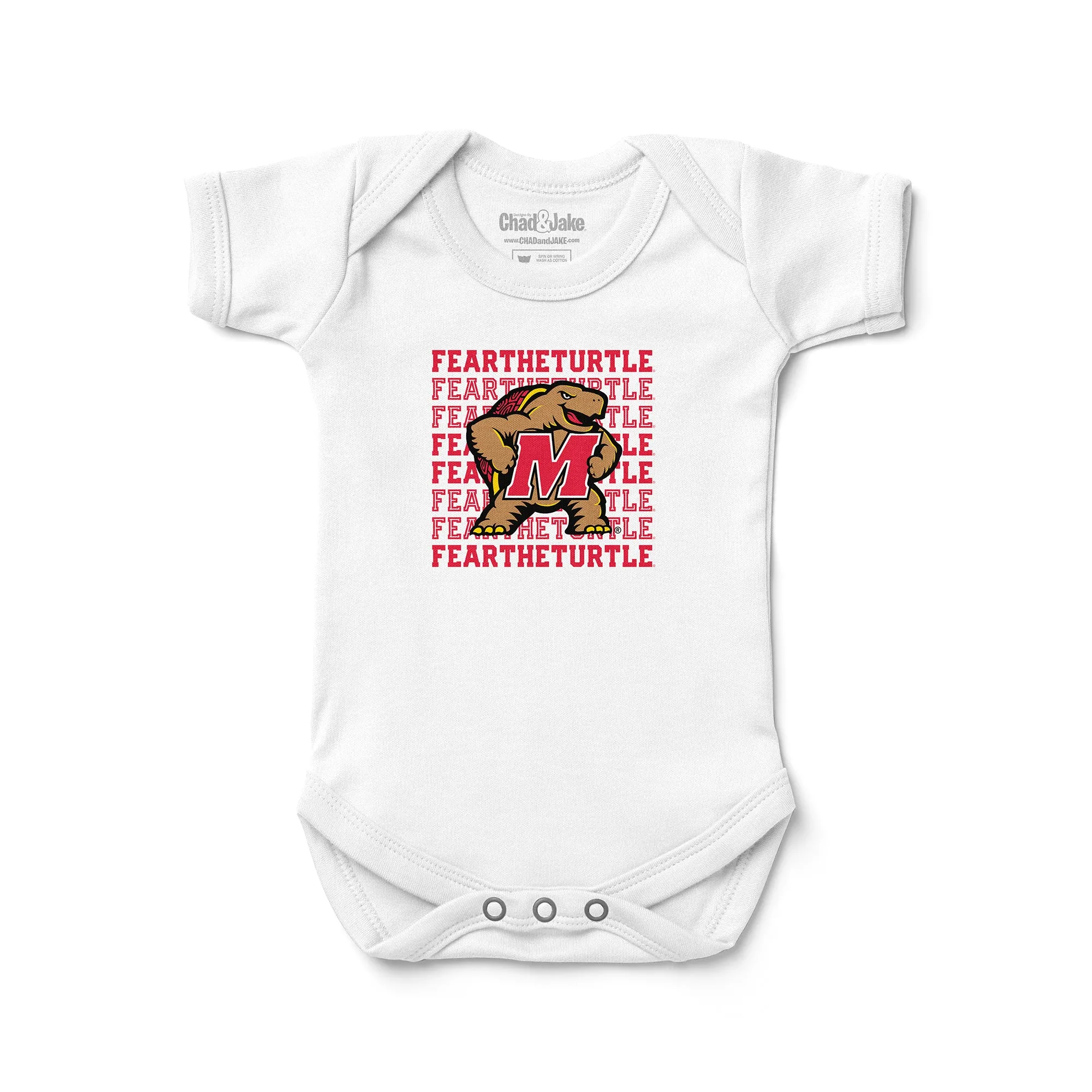 Maryland Terrapins Fear The Turtle Retro Bodysuit